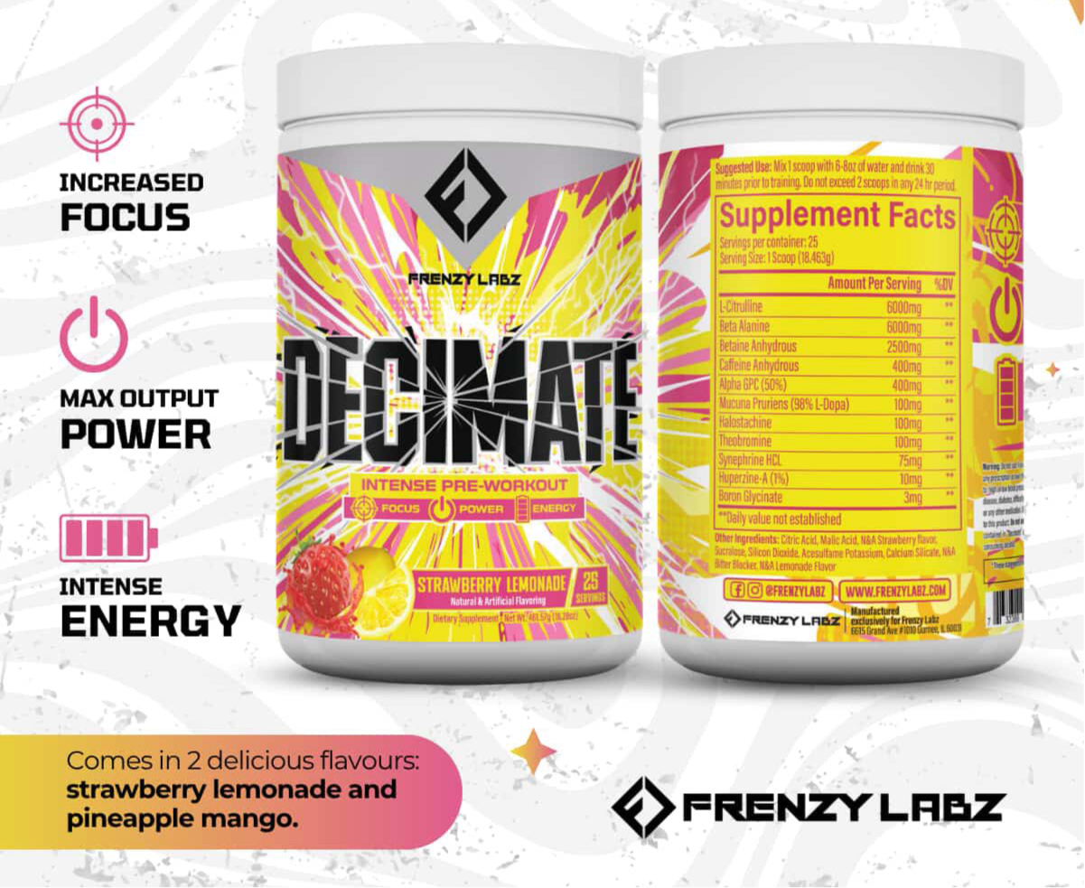 Frenzy Labz Decimate - Bemoxie Supplements
