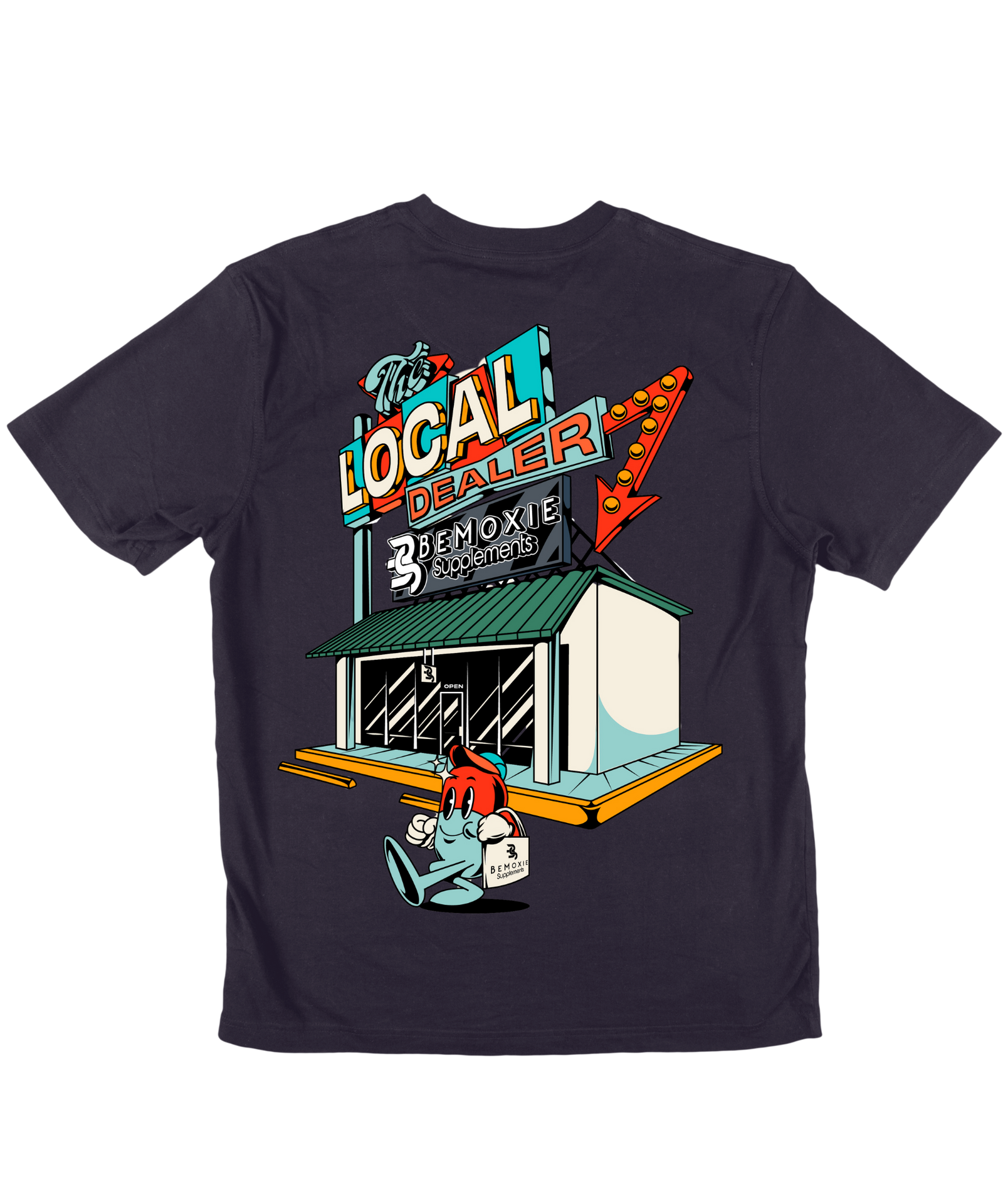 The Local Dealer Acid Wash Tee - Bemoxie Supplements