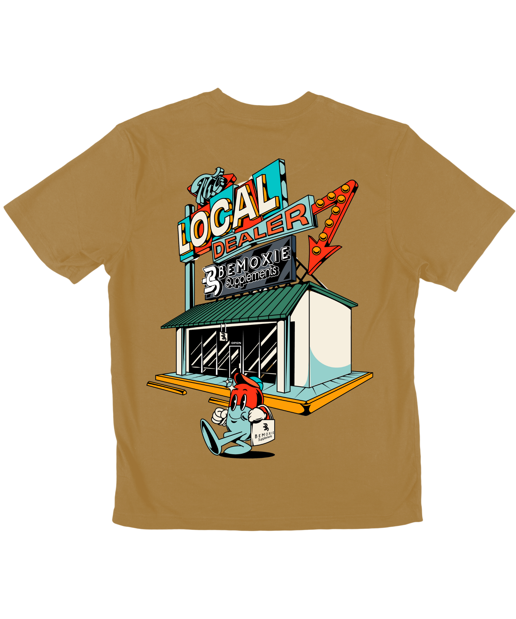 The Local Dealer Acid Wash Tee - Bemoxie Supplements