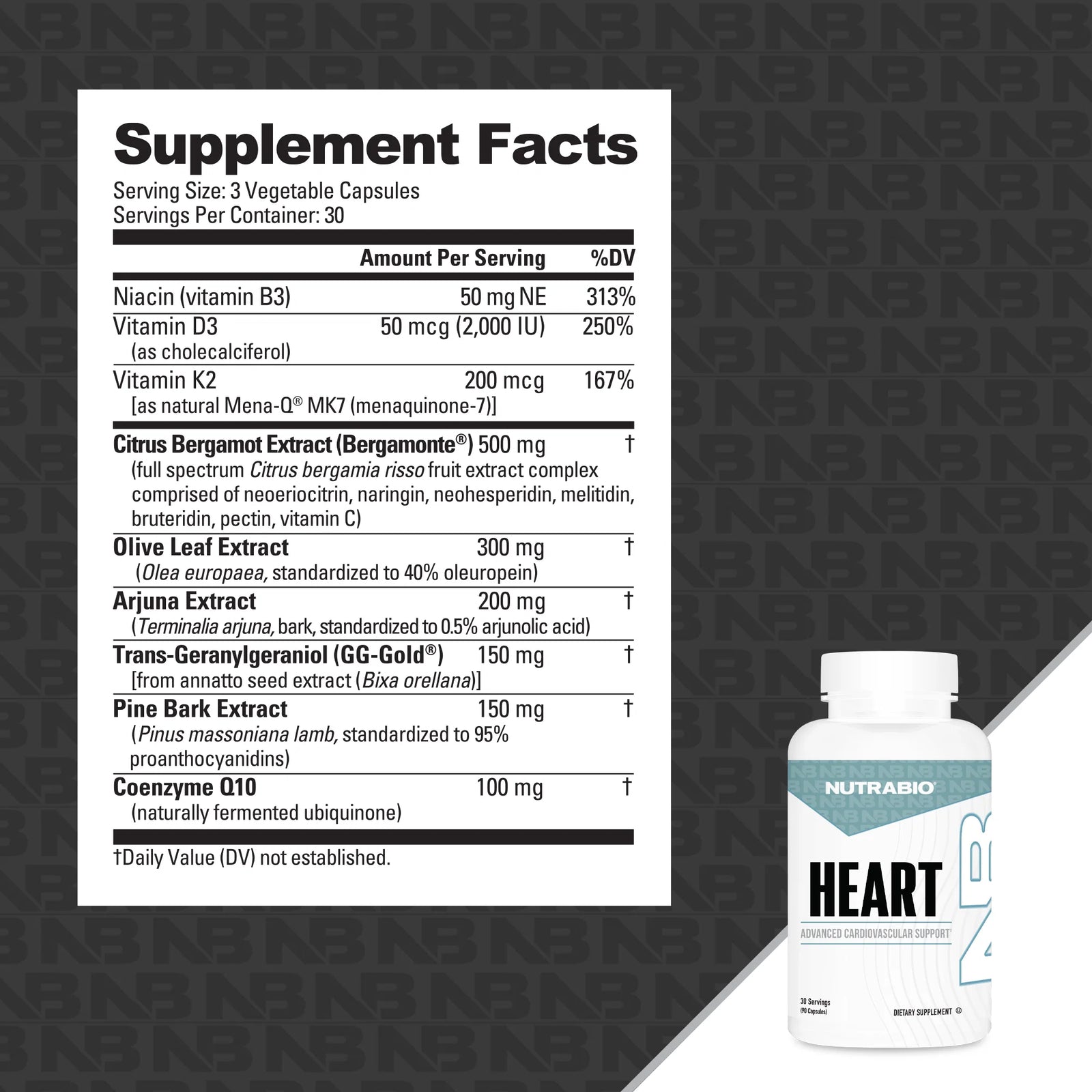 NutraBio Heart Support - Bemoxie Supplements