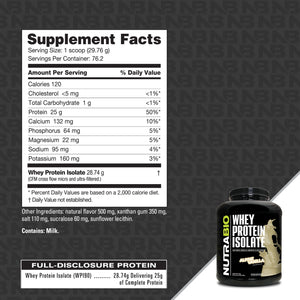 NutraBio Whey Protein Isolate - Bemoxie Supplements