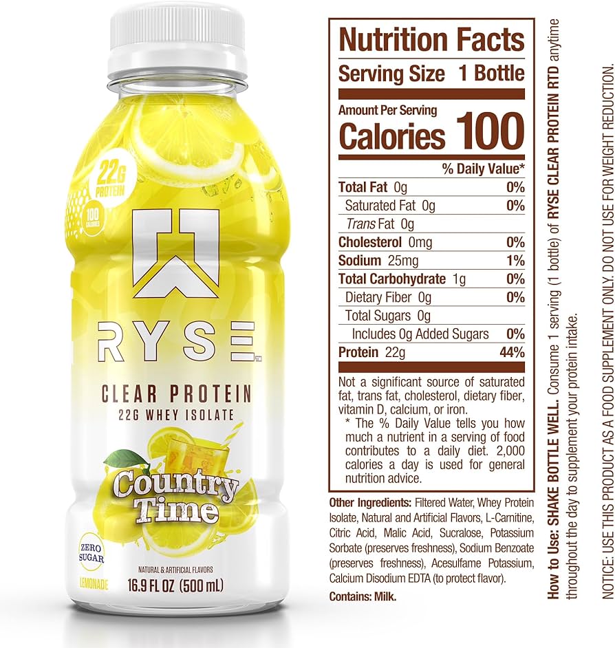 Ryse Clear Protein RTD