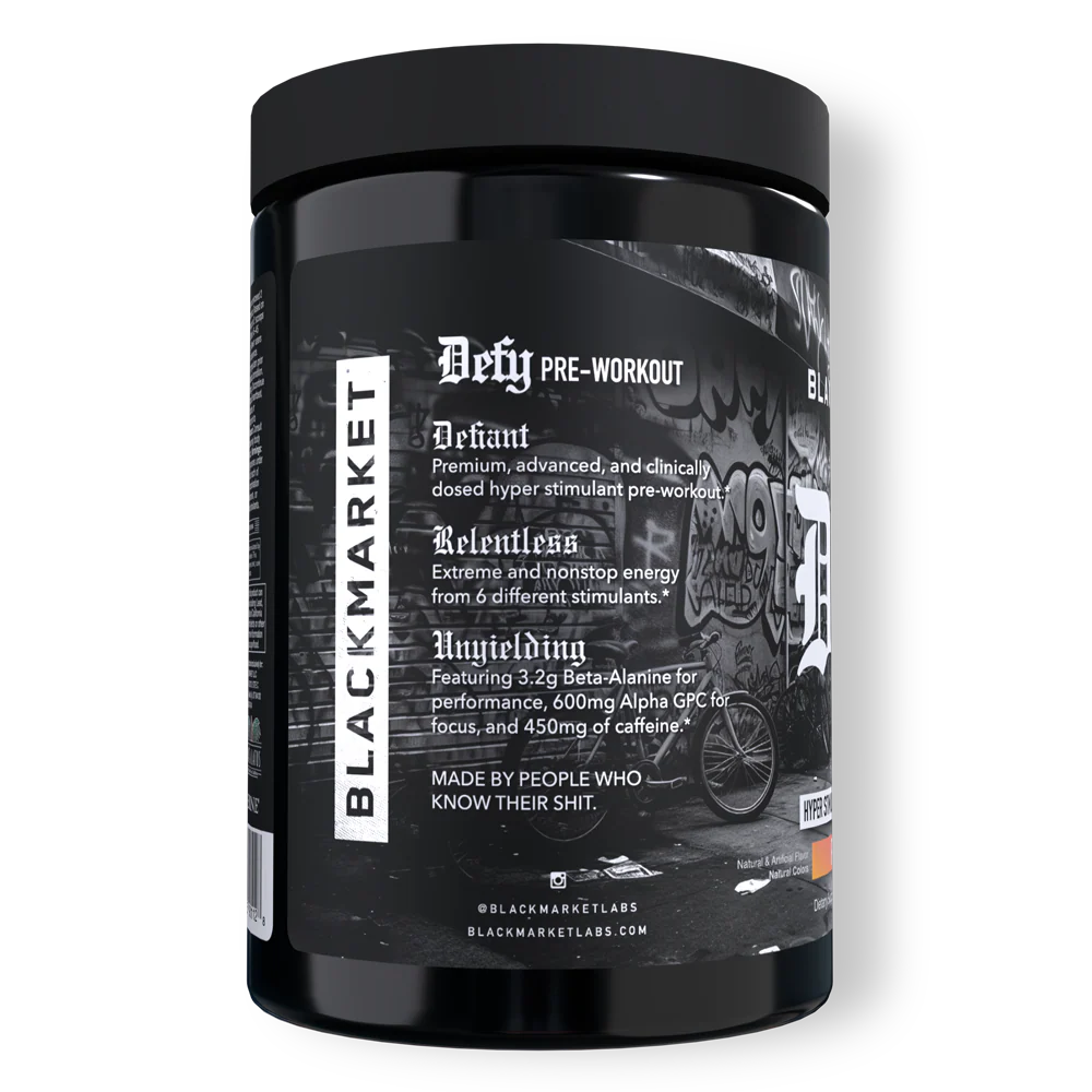 BlackMarket Defy PreWorkout - Bemoxie Supplements