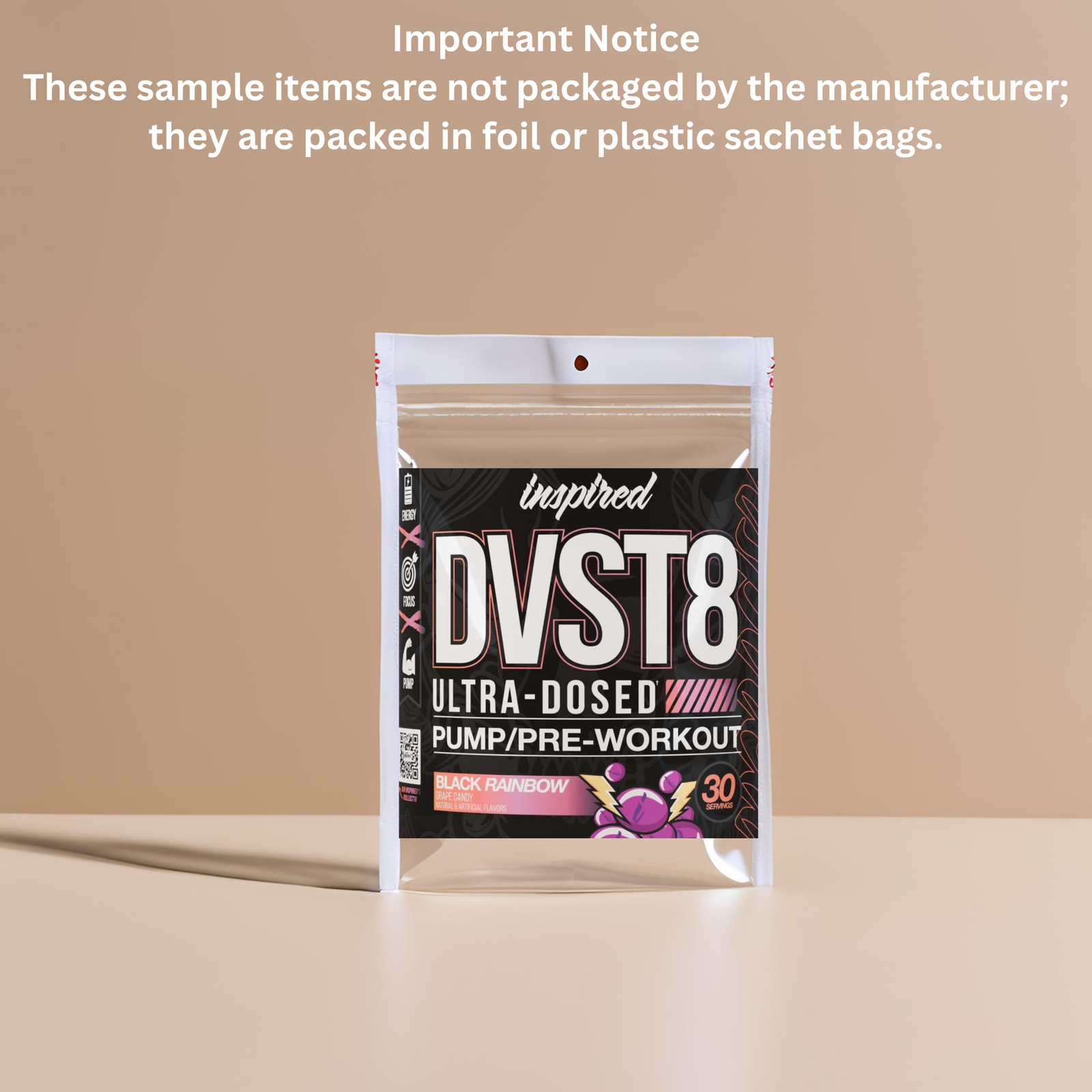 Inspired Nutraceuticals DVST8 Pre workout Sample (1) - Bemoxie Supplements