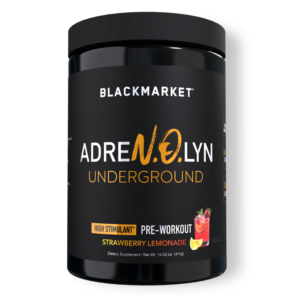 BlackMarket AdreNOlyn Underground PreWorkout - Bemoxie Supplements