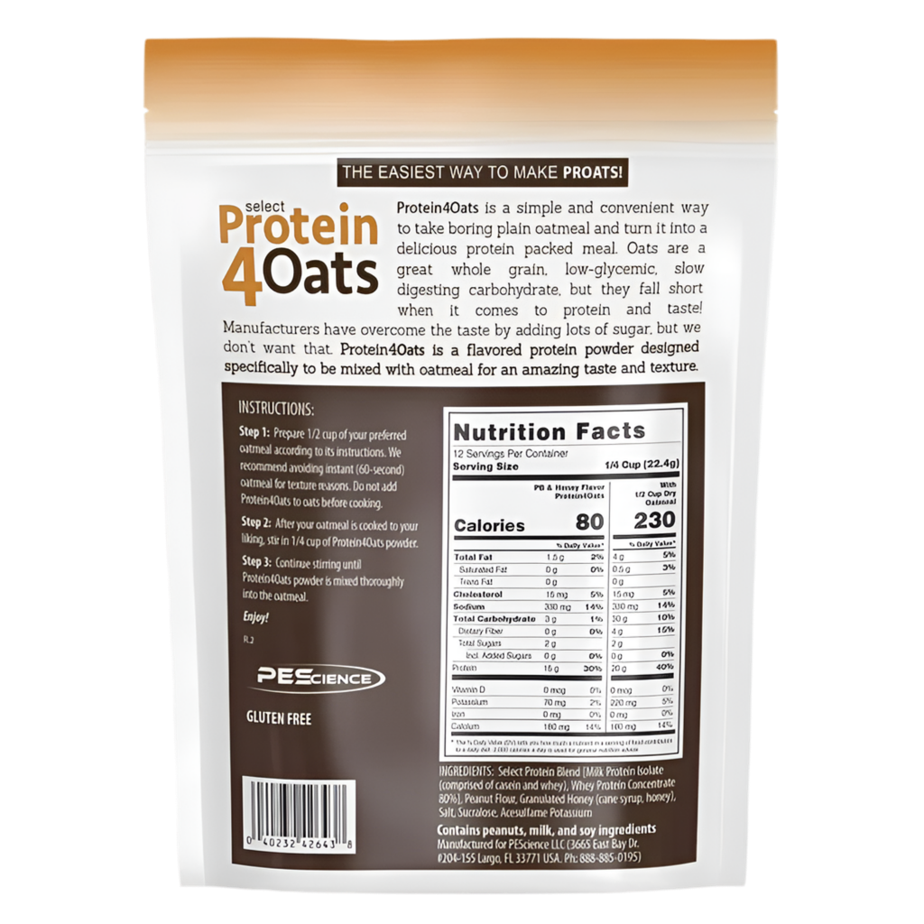 PEScience Protein 4 Oats - Bemoxie Supplements