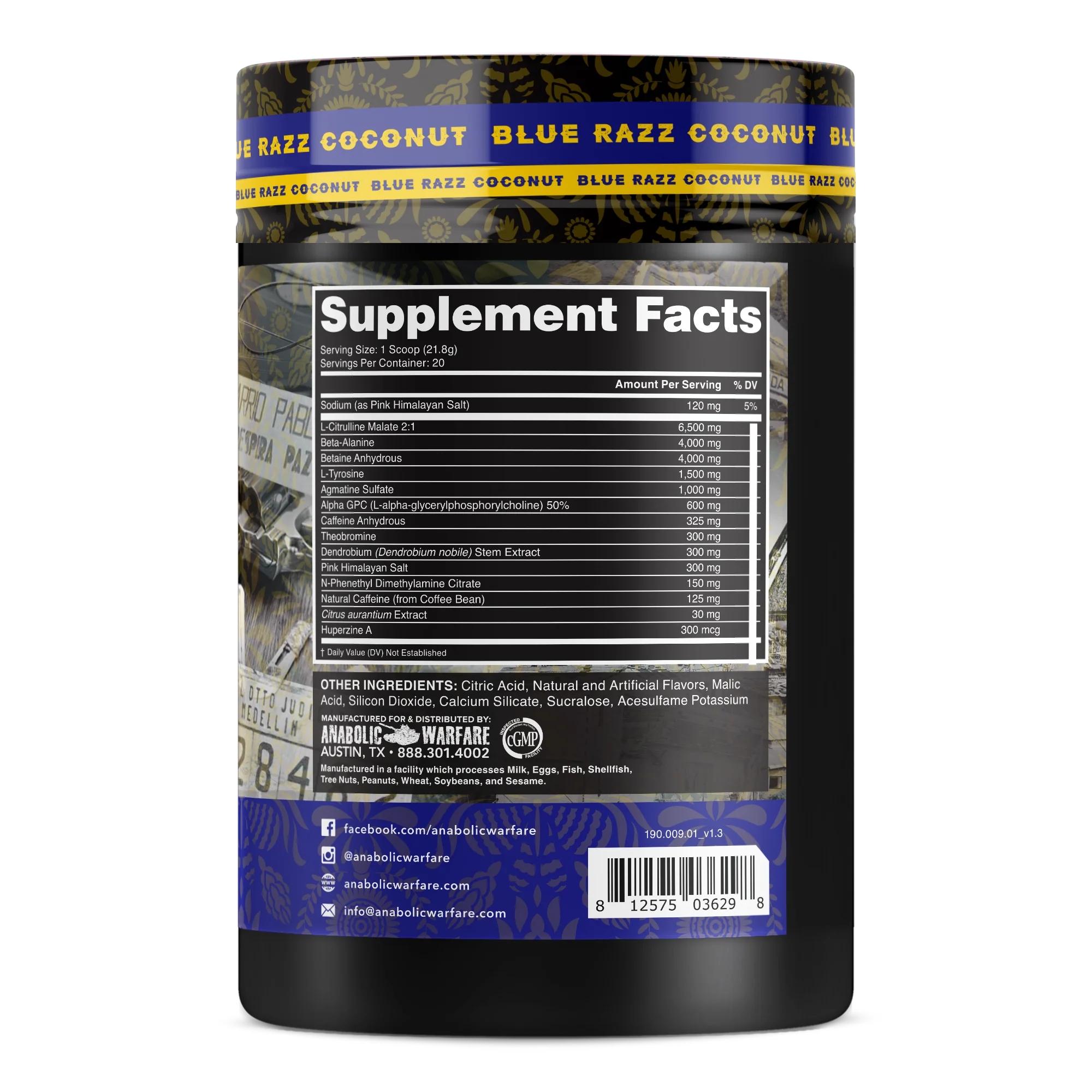 Anabolic Warfare Stim Lord Bemoxie Supplements Pablo Escobar