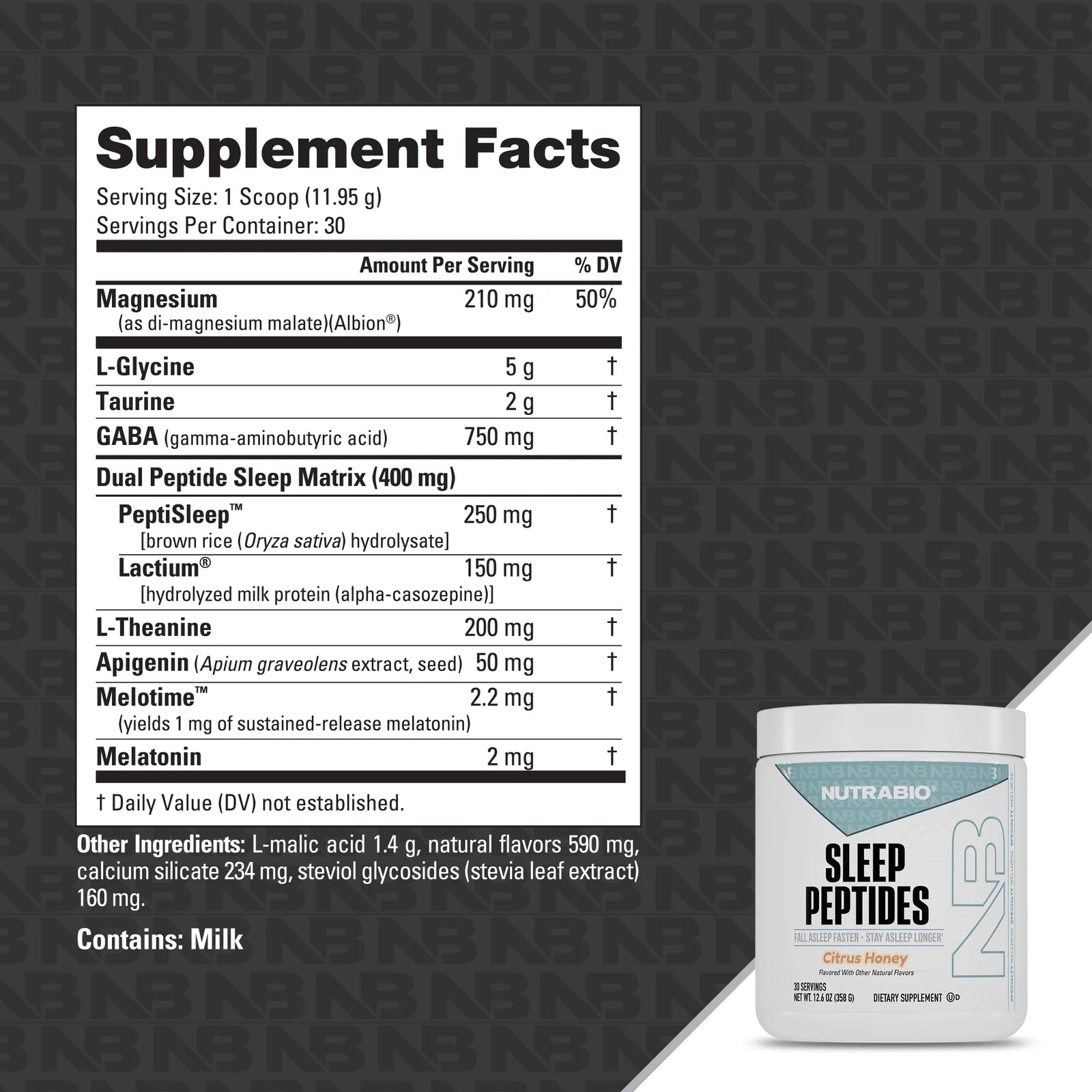 NutraBio Sleep Peptides - Bemoxie Supplements
