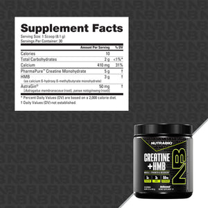 NutraBio Creatine + HMB - Bemoxie Supplements