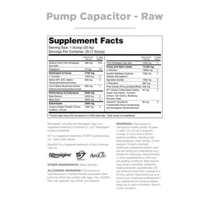 Pump Capacitor Nutrithority - Bemoxie Supplements