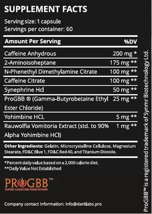 Dark Labs Adrenaline - Bemoxie Supplements