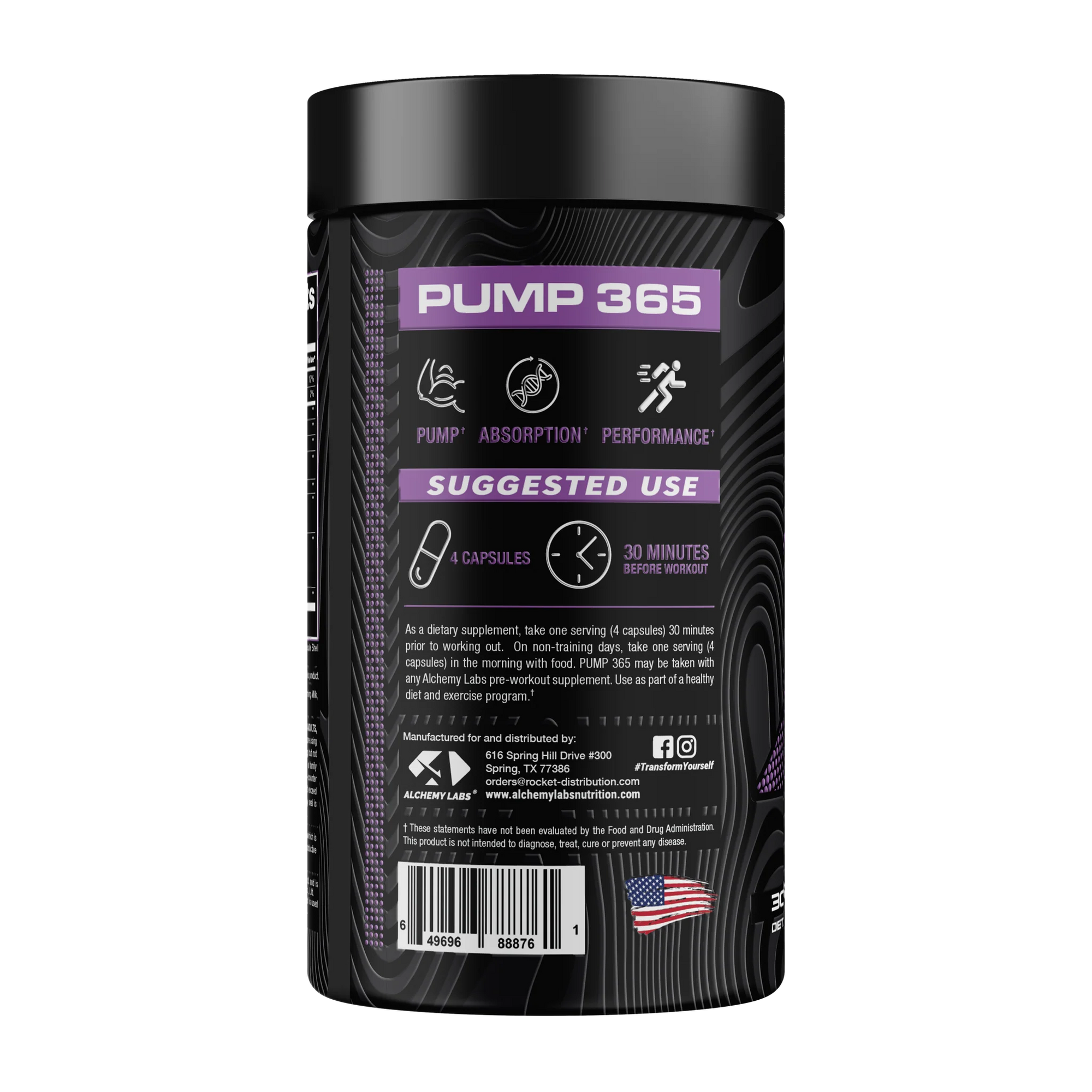 Alchemy Labs Pump 365 (New Formula) - Bemoxie Supplements