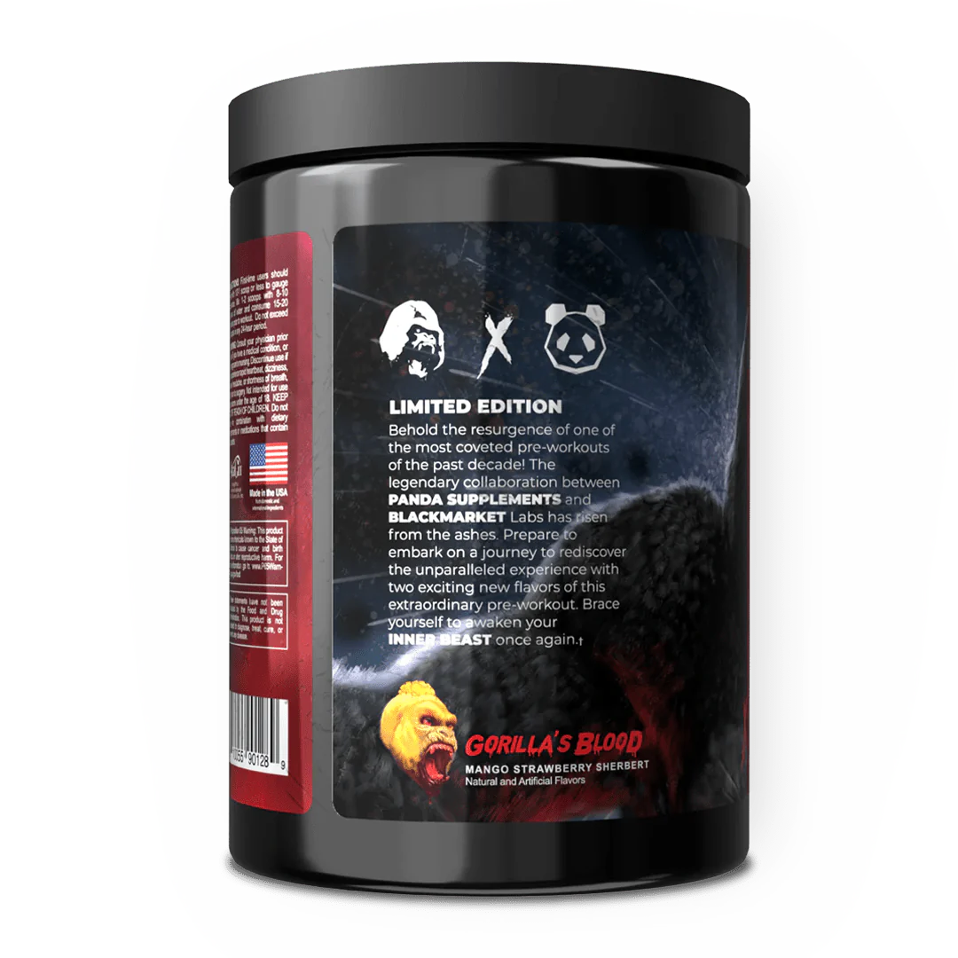 Black Market x Panda Supplements Pre - Workout - Bemoxie Supplements