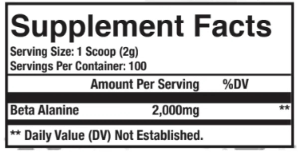 Beta Alanine - Bemoxie Supplements