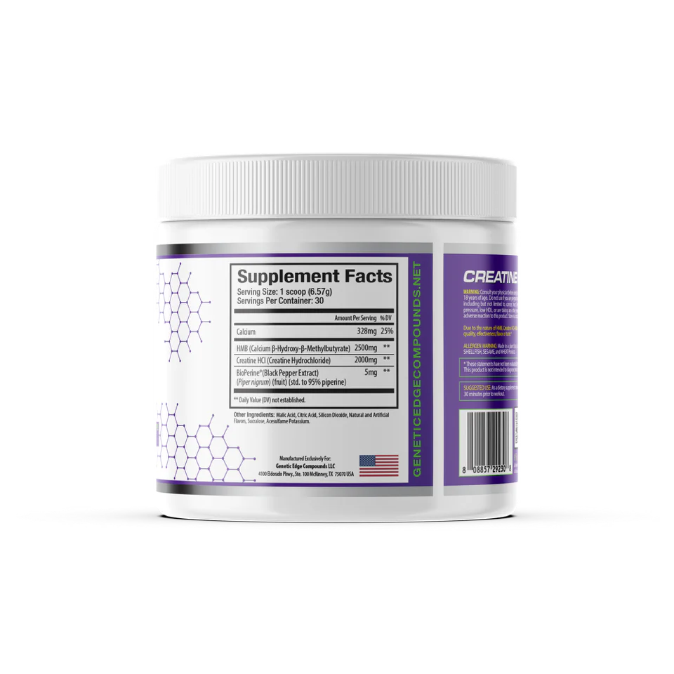 GEC Creatine HCl + HMB - Bemoxie Supplements