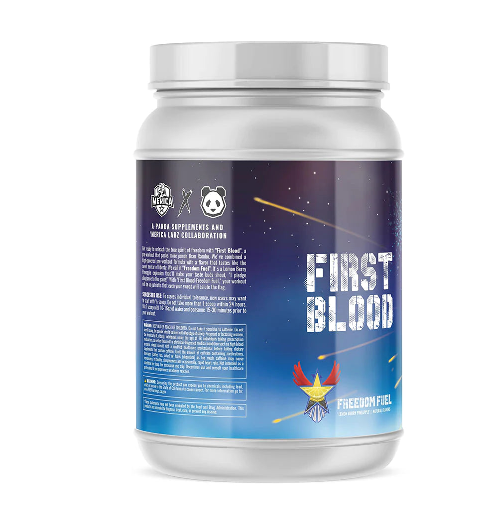 FIRST BLOOD - A Panda Supplements & Merica Labz Collaboration - Bemoxie Supplements