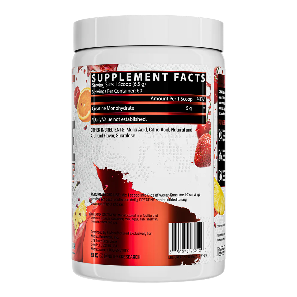 Nutrex Flavored Creatine Monohydrate - Bemoxie Supplements