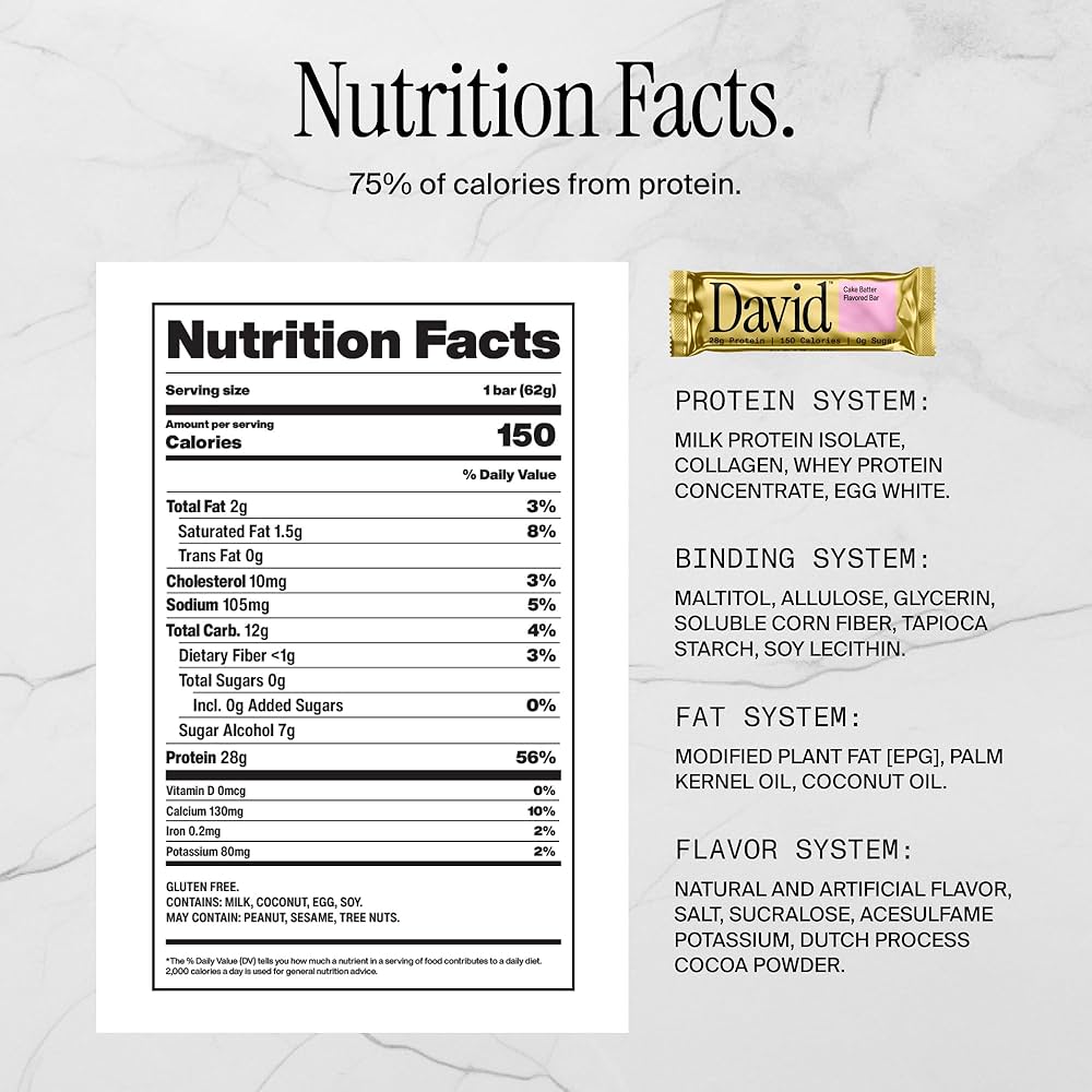 David Protein Bars - Bemoxie Supplements