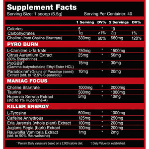 Killer Labz Pyro Maniac - Bemoxie Supplements