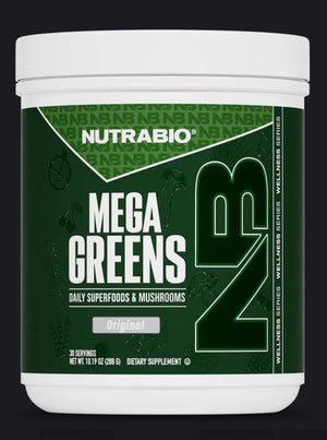 NutraBio Mega Greens – Premium Athlete‑Grade Superfood Formula - Bemoxie Supplements