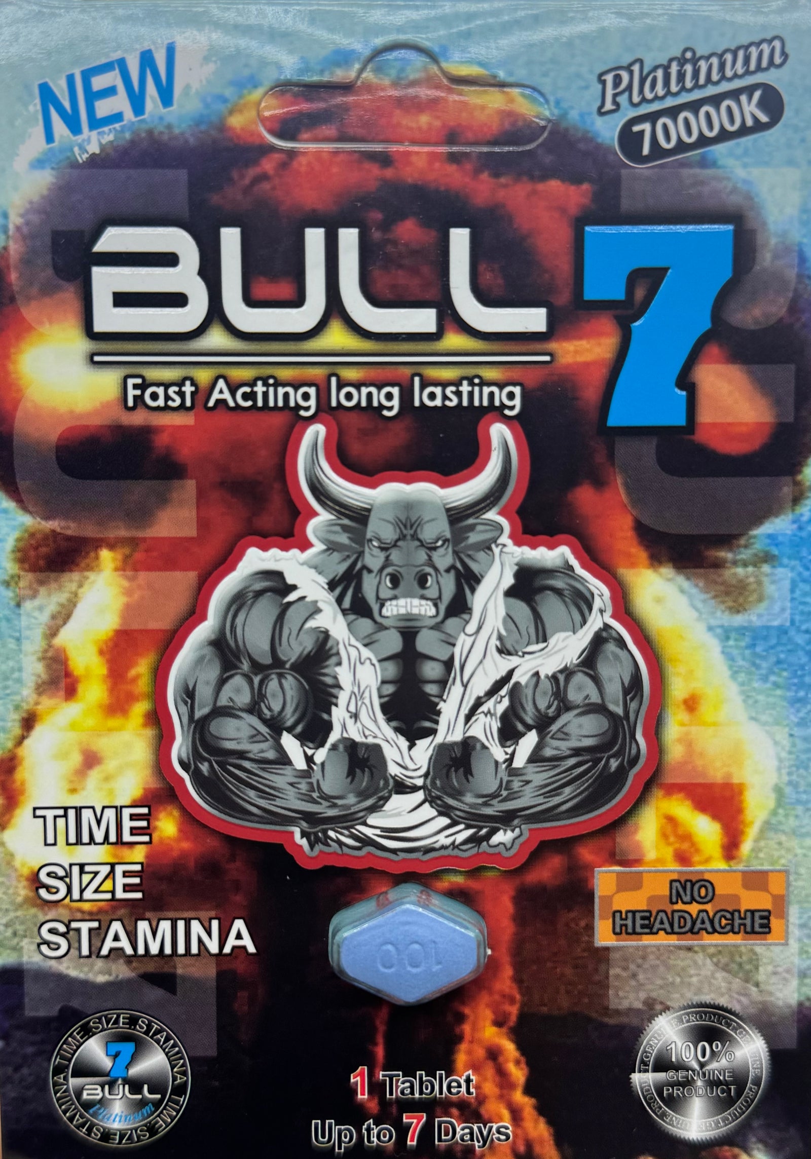 Bull 7 Platinum 70000K – Extreme Performance Enhancement Formula - Bemoxie Supplements