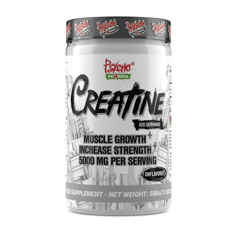 Psycho Pharma Creatine Monohydrate – 5g Pure Creatine for Strength, Size & Power - Bemoxie Supplements