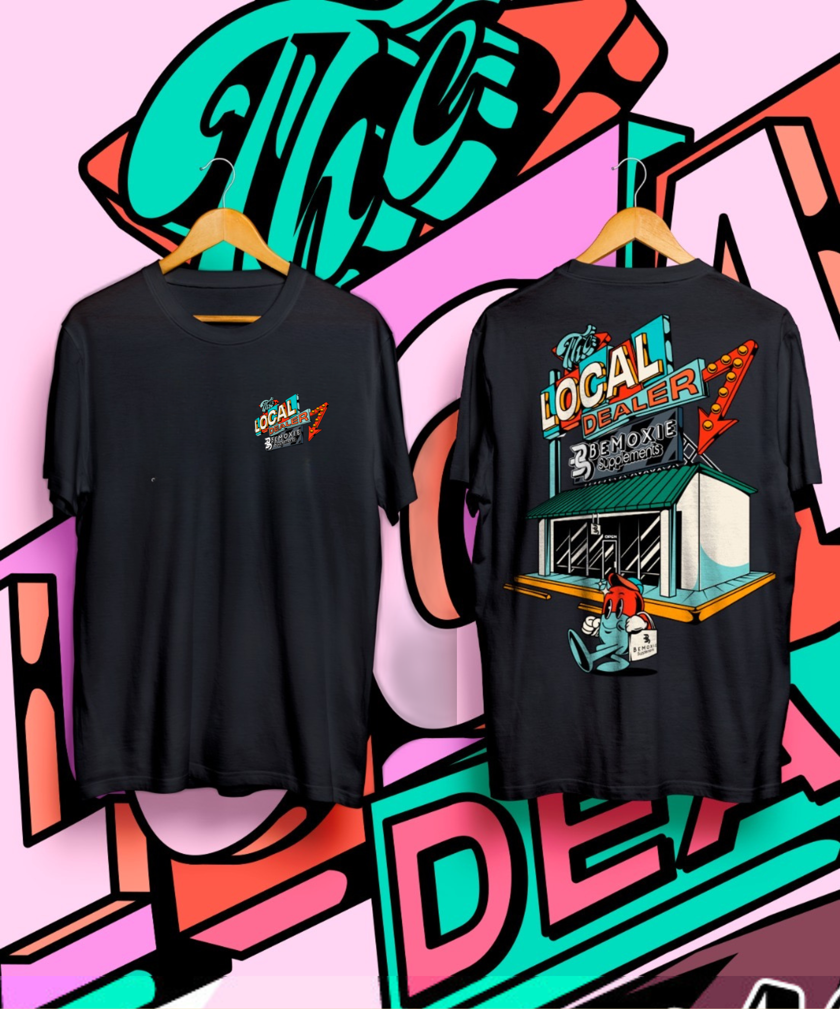 The Local Dealer Acid Wash Tee - Bemoxie Supplements