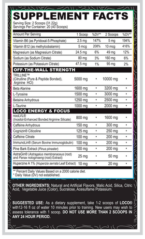 MyoBlox Loco Pre-Workout - Bemoxie Supplements