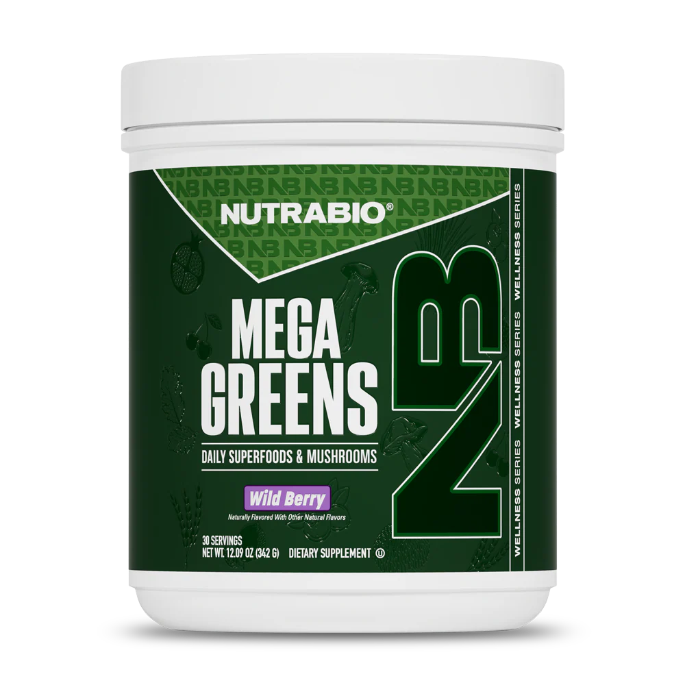 NutraBio Mega Greens – Premium Athlete‑Grade Superfood Formula - Bemoxie Supplements