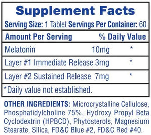 Hi-Tech Pharmaceuticals Melatonin 10mg – Multi-Stage Sleep Support - Bemoxie Supplements
