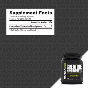 NutraBio Creatine - Bemoxie Supplements