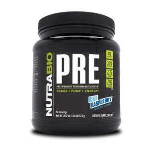 NutraBio PRE Workout - Bemoxie Supplements