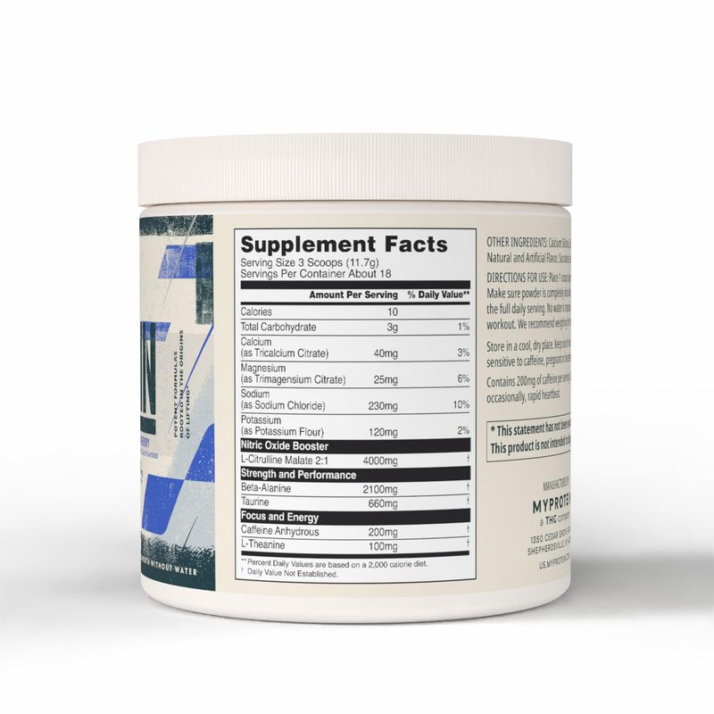 MyProtein Origin Fast Melt Pre-Workout Powder (18 Servings) - Bemoxie Supplements