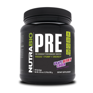 NutraBio PRE Workout - Bemoxie Supplements