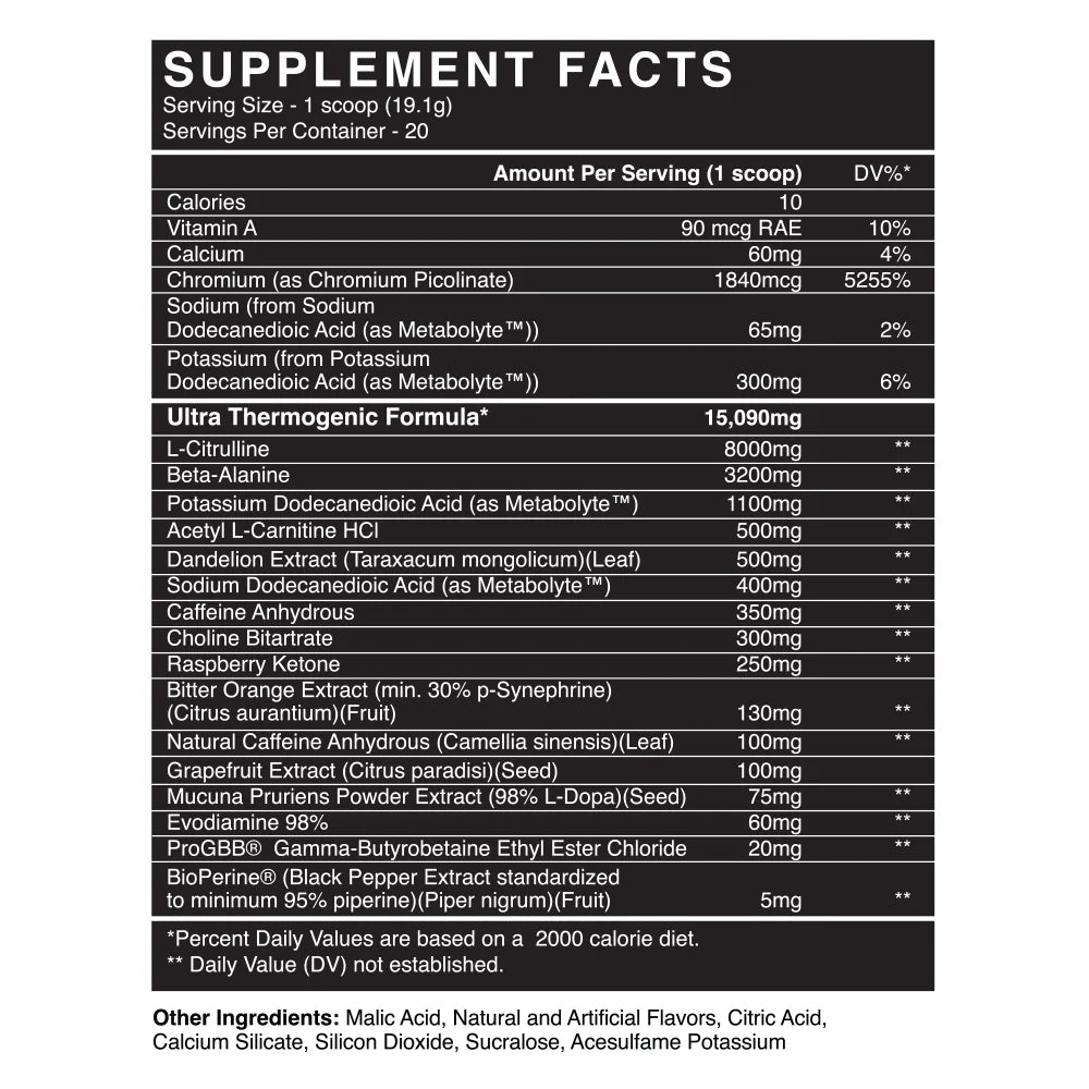 Blackmarket X Anabolic Warfare Scorch Ultra Thermogenic