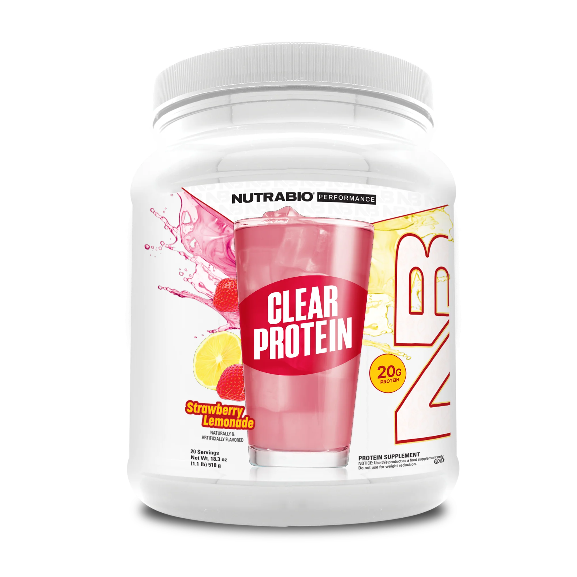 NutraBio Clear Whey Protein Isolate - Bemoxie Supplements