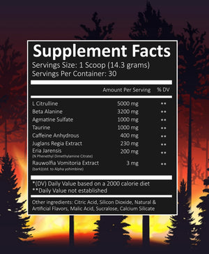SoCal Supps Wild Fire Pre-Entrenamiento