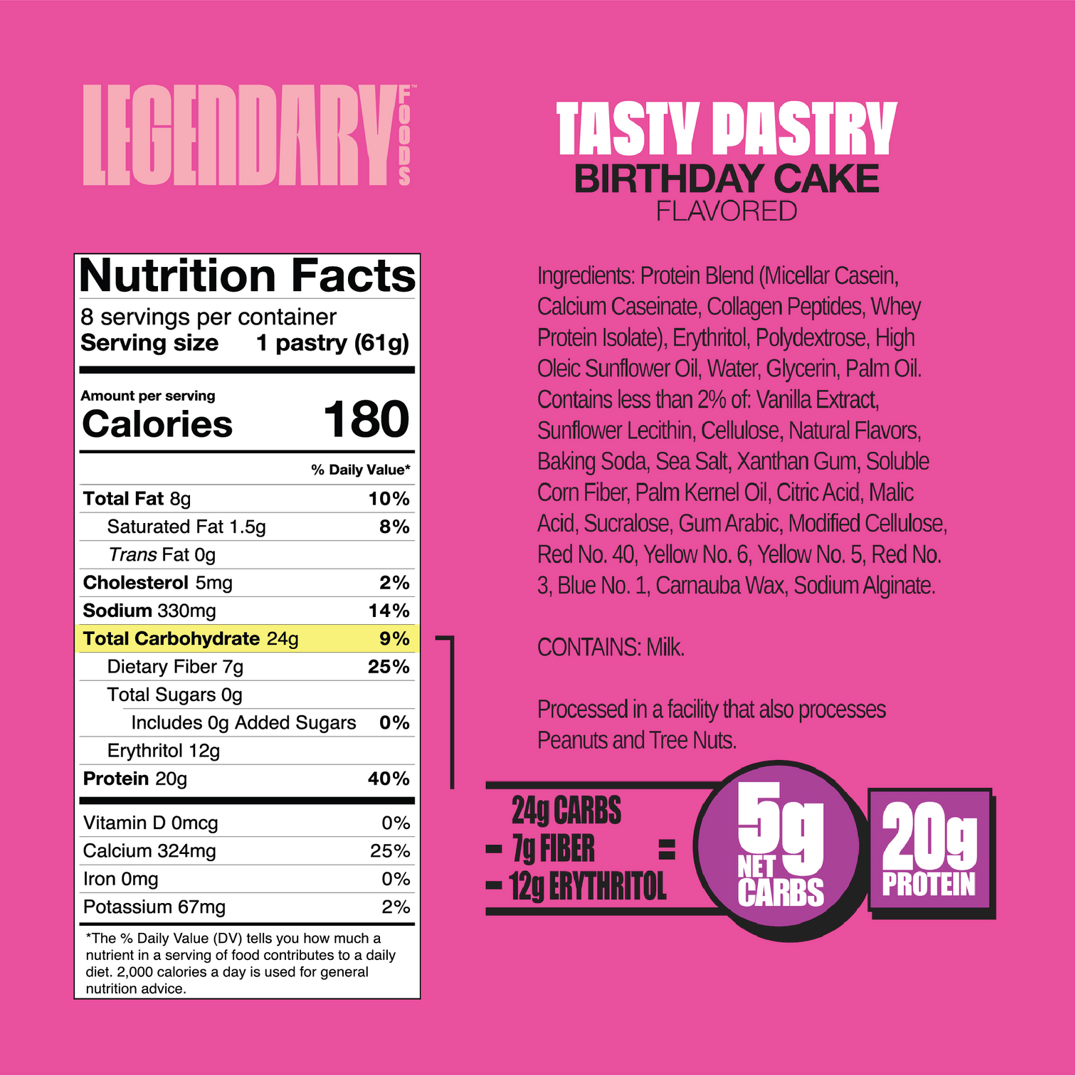 Legendary Foods Tasty Pastry - Bemoxie Supplements