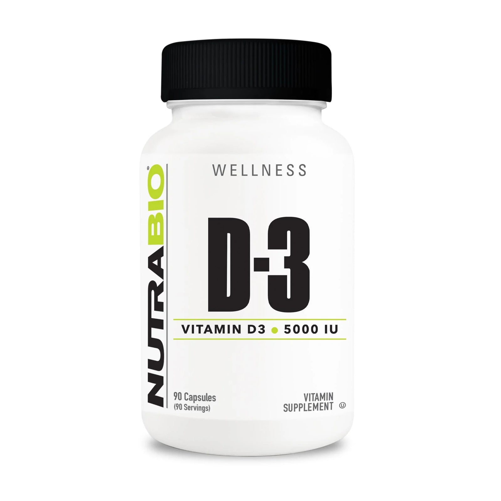 NutraBio Vitamin D3 - Bemoxie Supplements