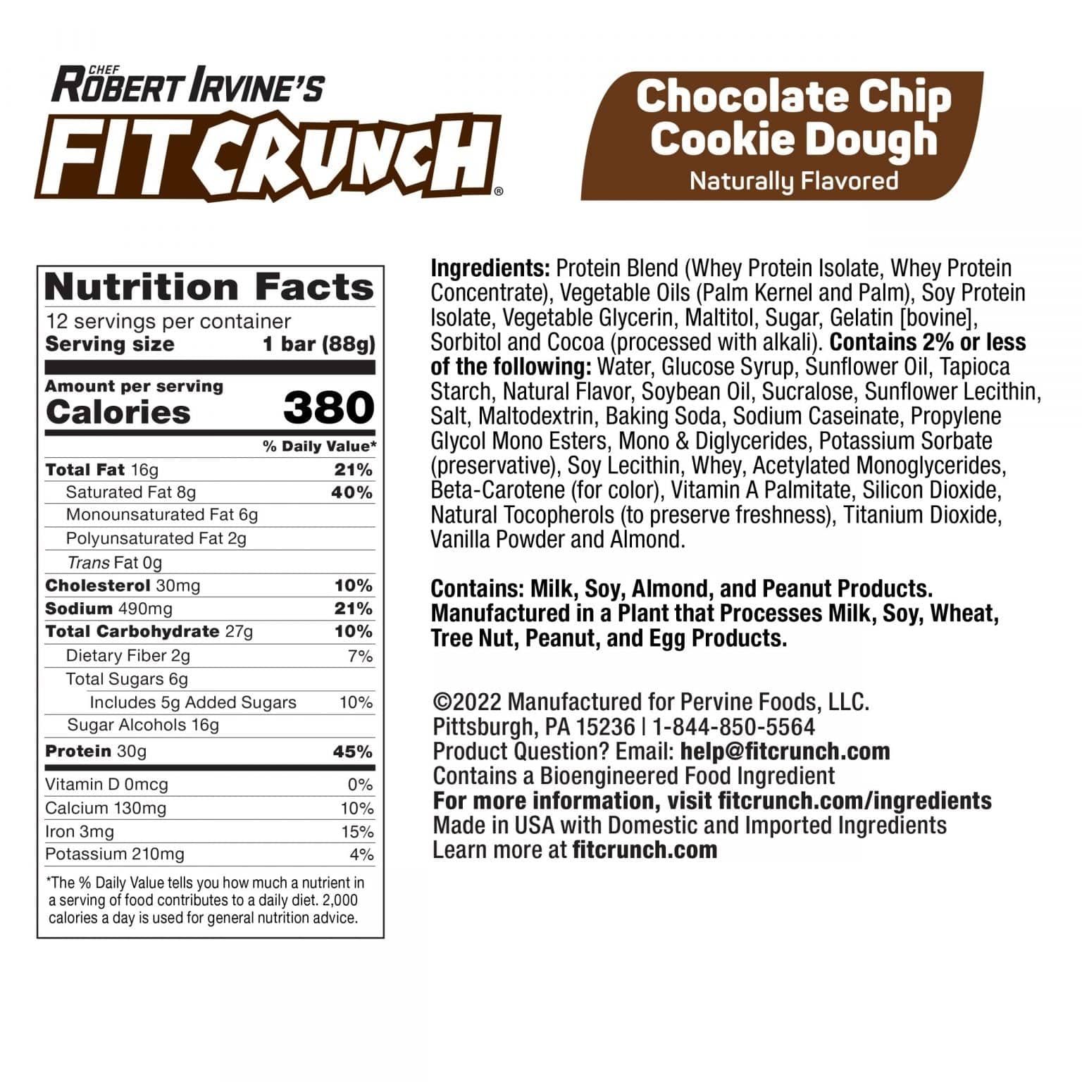 Chef Robert Irvine's Fit Crunch High Protein Baked Bars - Bemoxie Supplements