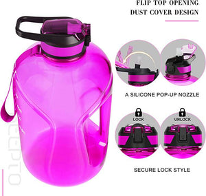 KEEPTO Motivational 1 Gallon Water Bottle - Violet - Bemoxie Supplements