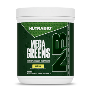 NutraBio Mega Greens – Premium Athlete‑Grade Superfood Formula - Bemoxie Supplements