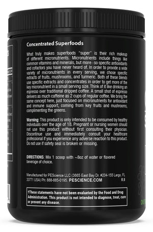 Pescience Greens & Superfoods - Flavored green powder