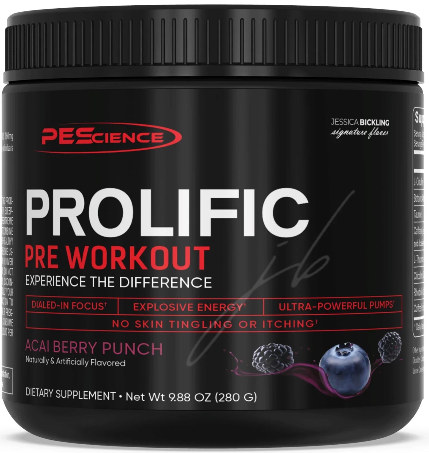 PEScience Prolific PreWorkout - Bemoxie Supplements