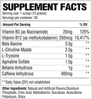 RAW Nutrition Pre Extreme - Bemoxie Supplements