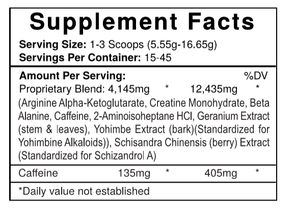 Jack3d w/DMHA - Bemoxie Supplements